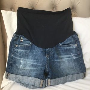 AG Adniano Goldschmted Maternity Denim Shorts